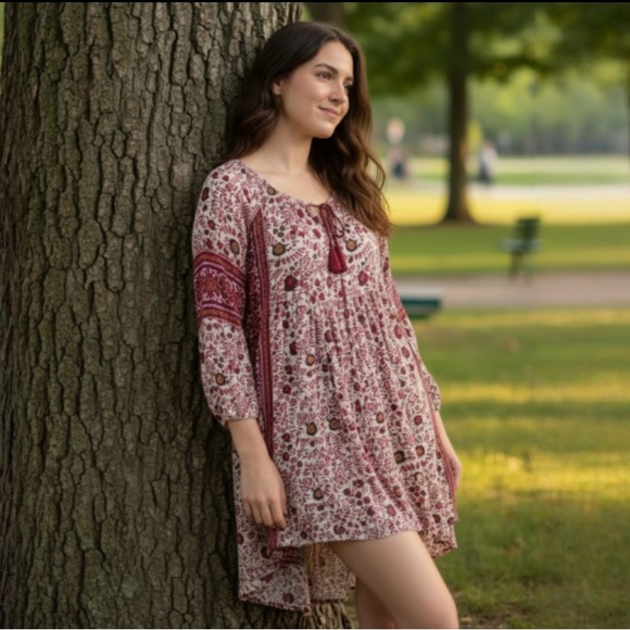American Eagle Floral Long Sleeve Dress - Picture 5 of 10
